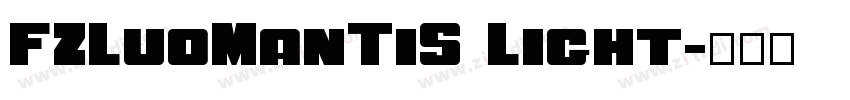 FZLuoManTiS Light字体转换
